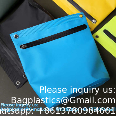 Sac imperméable au logo personnalisé Sac de pêche en bâche en PVC Sac de lavage fabriqué avec processus de soudage