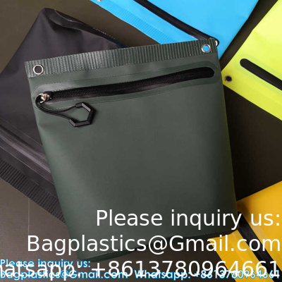 Sac imperméable au logo personnalisé Sac de pêche en bâche en PVC Sac de lavage fabriqué avec processus de soudage
