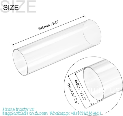 Tubes rigides en polycarbonate, épaisseur de paroi Tube PETG, tube acrylique DIY clair Tubes Lexan