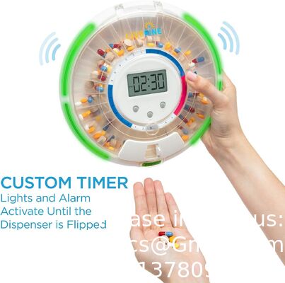 Portable Multifunctional Timing Alarm Clock Intelligent Electronic Medicine Box For Elderly Pill Storage Cases Reminder Feature