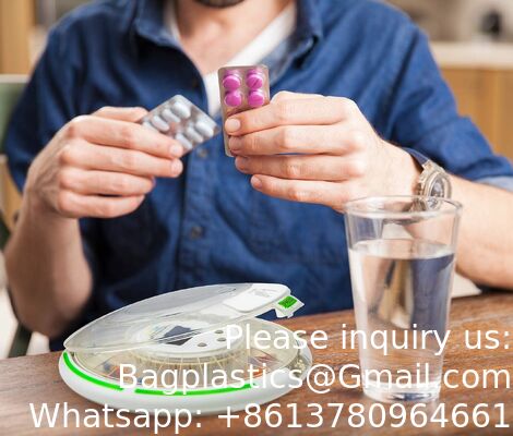 Portable Multifunctional Timing Alarm Clock Intelligent Electronic Medicine Box For Elderly Pill Storage Cases Reminder Feature