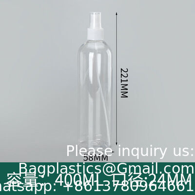 Pack Plastic Water Spray Bottle for Hair, 10 oz/300ml Plastic Empty Mister Spray Bottles for Cleaning, Cooking, Plant, Pet