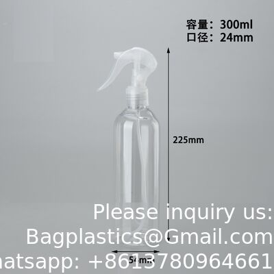 Pack Plastic Water Spray Bottle for Hair, 10 oz/300ml Plastic Empty Mister Spray Bottles for Cleaning, Cooking, Plant, Pet