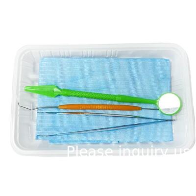 Multi-function Dental Supply Dental Instrument Set/Disposable Dental Kit Instrument Set, Face Shield Denture Box Micro Brush Dental Tray