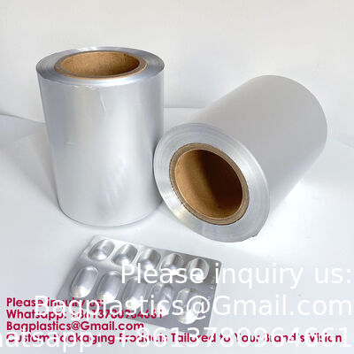 Blister Foil Alu Alu Foil PVC PVDC Composited Film Aluminum Lids Foil/Film Aluminum Foil Paper Strip Foil Suppository Laminated Foil Tropical Blister Foil Chocolate Foil Food Packaging Foil Film Roll