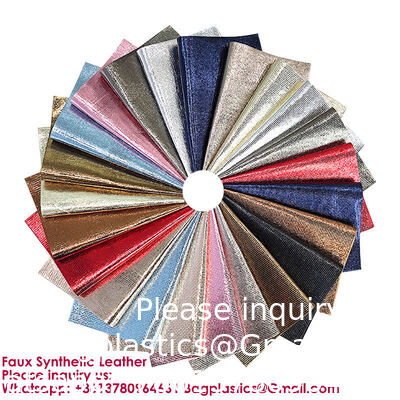 0.6mm High Quality Metallic Embossed Faux Synthetic Leather Small Square Design Lizard Artificial Leather For Sofa Furniture Bag for Handbag Belt label sticker, clothes accessories