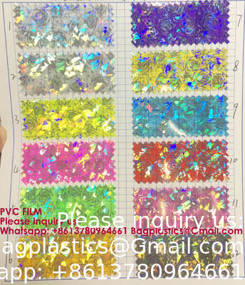 Metal PVC Film Lettering Film PVC Printed Tablecloth PVC electrostatic film PVC Heat Activated Film PVC Transparent Film PVC Holographic/Laser Film PVC Glitter Film PVC Colored Film PVC Printed Film